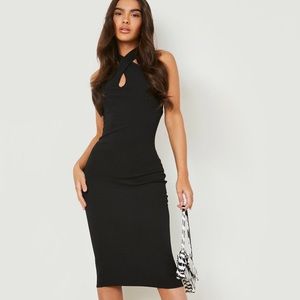 Black halter dress size 14 BNWT